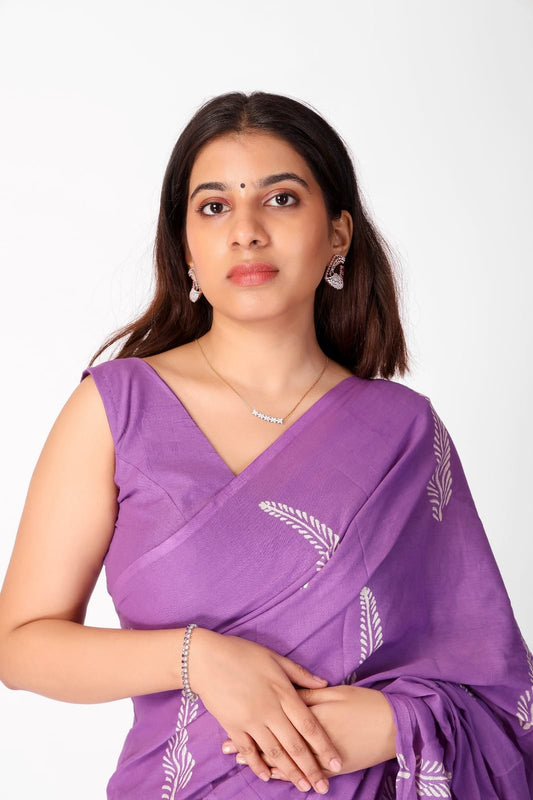 Lavender Royale Ready-to-Wear Saree With Pocket